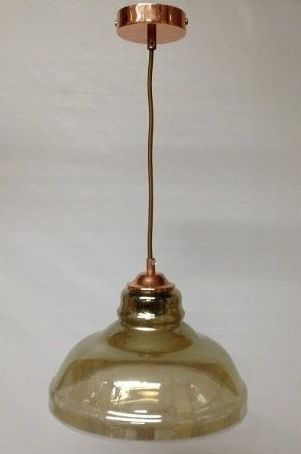 Lámpara colgante modelo 1400 fumé (con cobre) Lámpara colgante modelo 1400 fumé (con cobre)