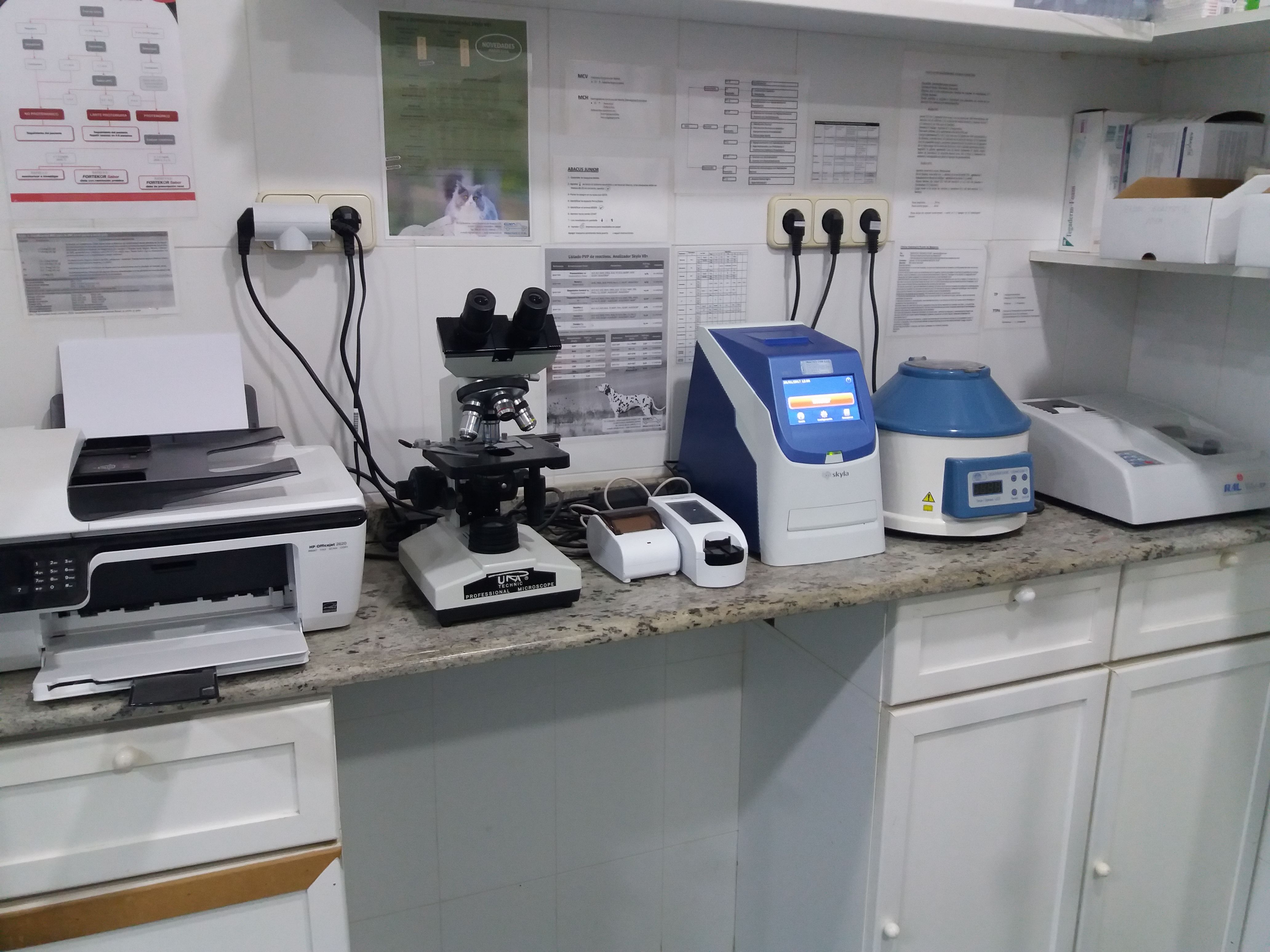 Laboratorio propio: Servicios de Clínica Veterinaria Puerto Mazarrón