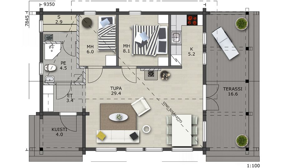 Casas de tronco laminado o macizo: CATALOGOS DE CASAS Y TERRENOS de Fundo y Madelar Casas de tronco laminado o macizo: CATALOGOS DE CASAS Y TERRENOS de Fundo y Madelar