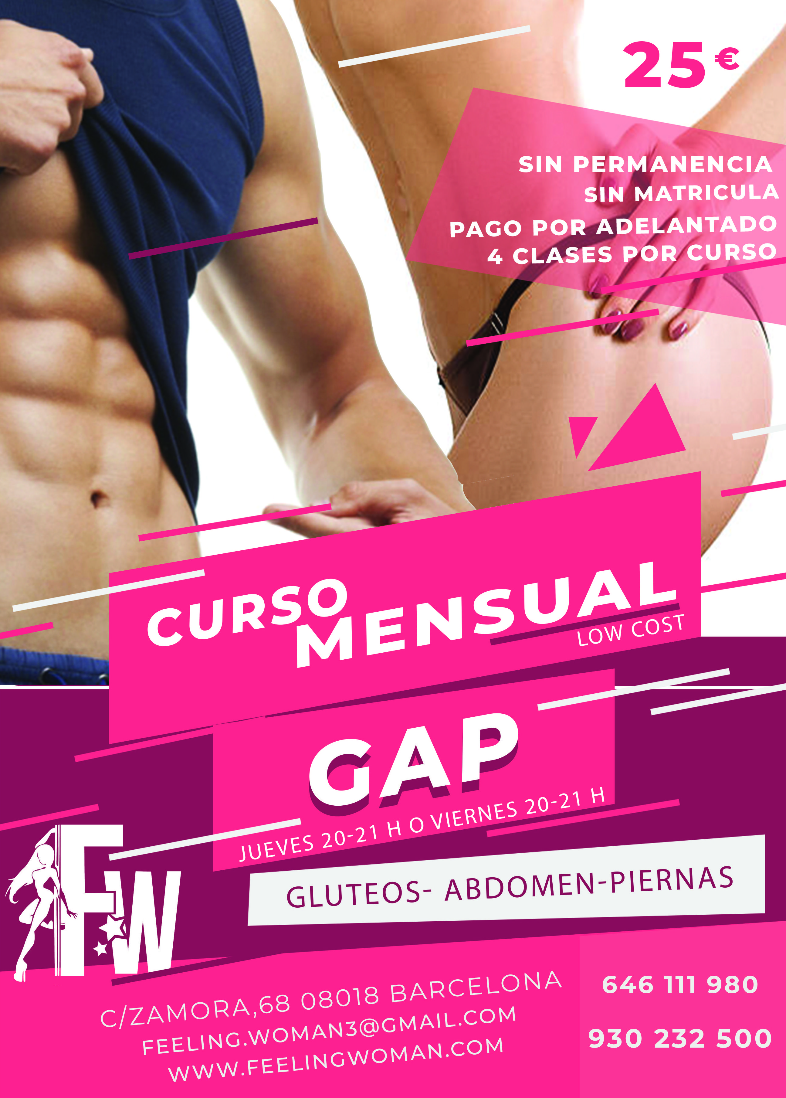CURSO GAP LOW COST: CLASES Y MÁS... de Feeling Woman Pole Dance-Sport CURSO GAP LOW COST: CLASES Y MÁS... de Feeling Woman Pole Dance-Sport