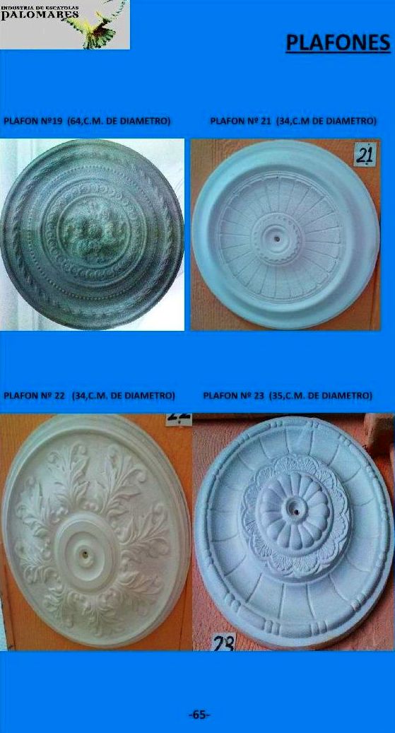 Plafones y bovedas: Catálogo de I. De Escayolas Palomares Plafones y bovedas: Catálogo de I. De Escayolas Palomares