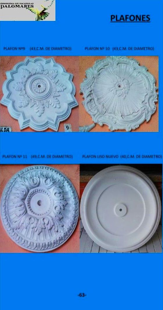 Plafones y bovedas: Catálogo de I. De Escayolas Palomares Plafones y bovedas: Catálogo de I. De Escayolas Palomares