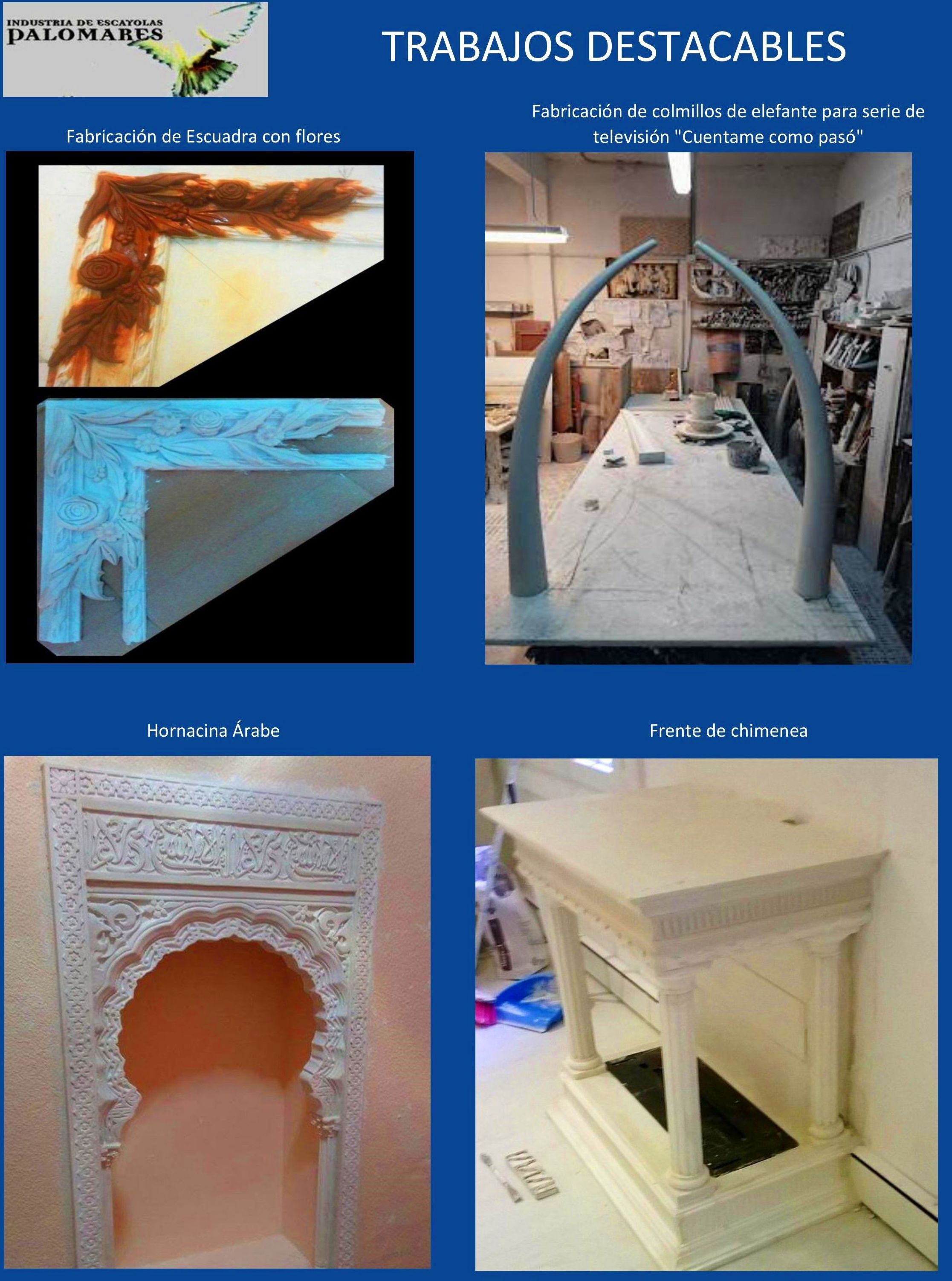 Almacén, taller de encargos y algunos trabajos: Catálogo de I. De Escayolas Palomares Almacén, taller de encargos y algunos trabajos: Catálogo de I. De Escayolas Palomares