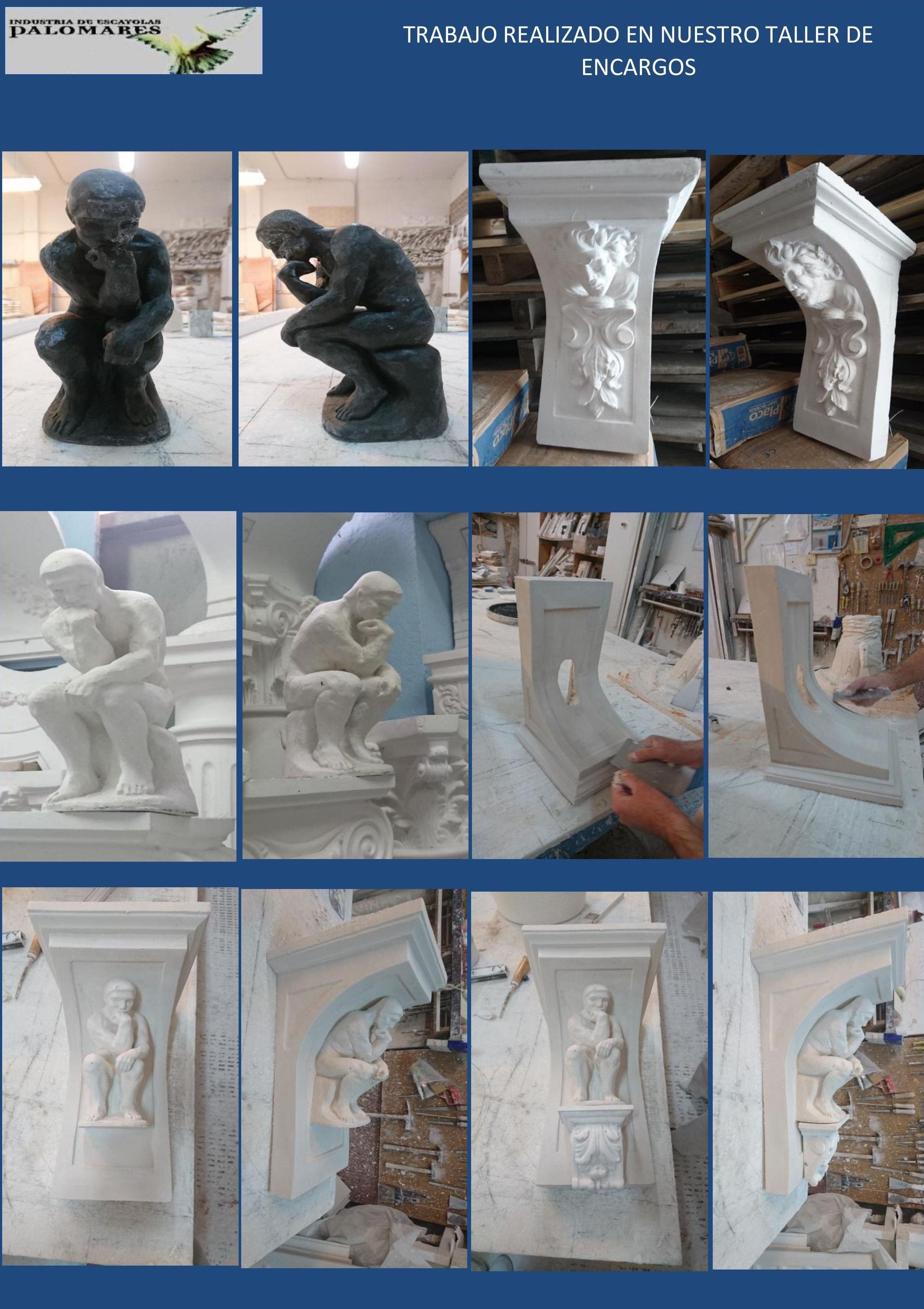 TRABAJO REALIZADO EN NUESTRO TALLER DE ENCARGOS CON FIGURA PENSADOR DE RODIN TRABAJO REALIZADO EN NUESTRO TALLER DE ENCARGOS CON FIGURA PENSADOR DE RODIN