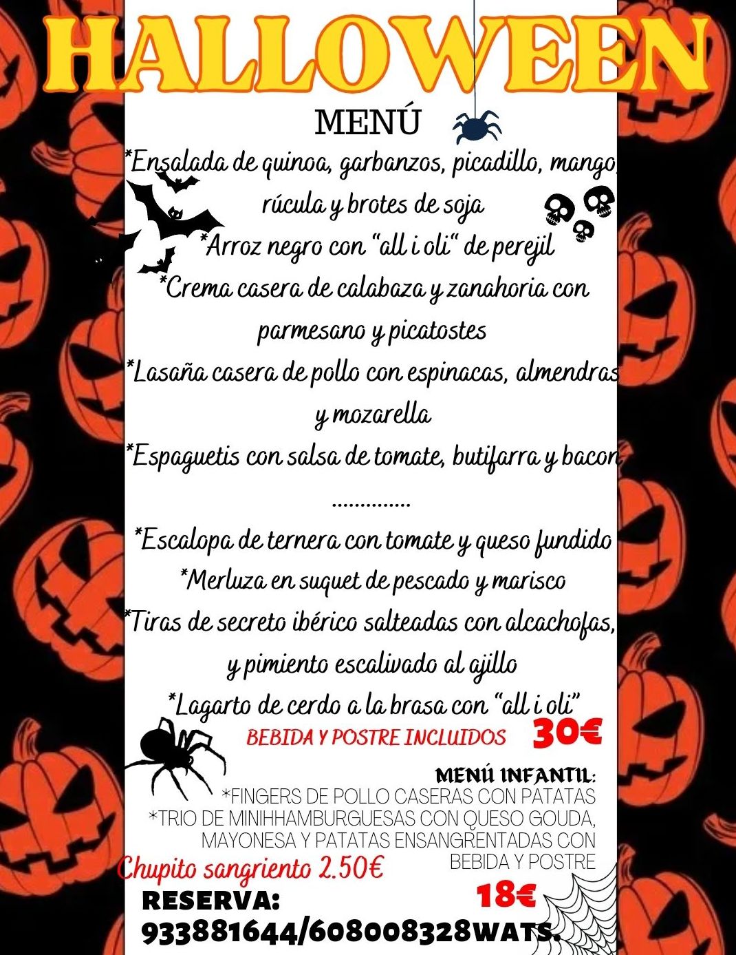 Halloween 2024 al restaurant moll vell de Badalona