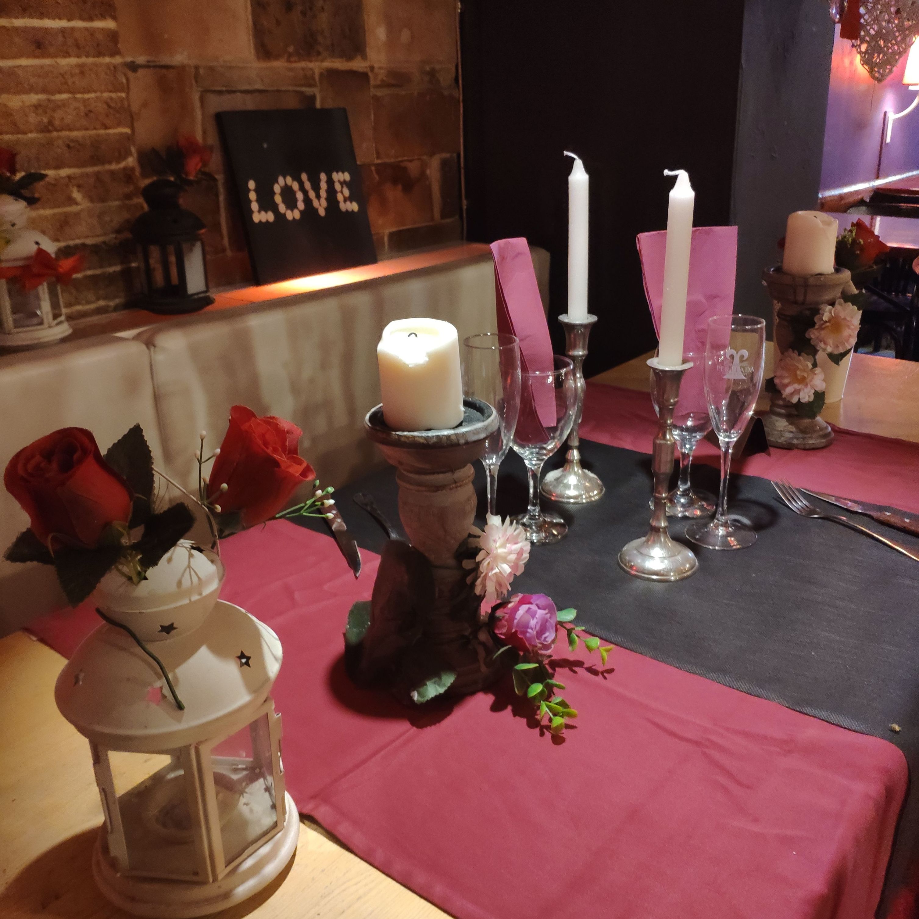 Cena romantica en Moll vell, badalona