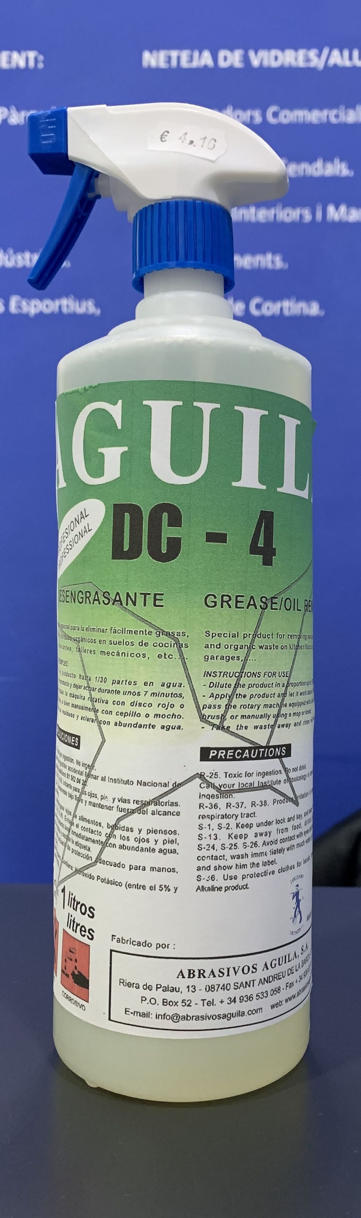 DESENGRASANTE AGUILA DC-4 5L.: SERVICIOS Y PRODUCTOS de Neteges Louzado, S.L. DESENGRASANTE AGUILA DC-4 5L.: SERVICIOS Y PRODUCTOS de Neteges Louzado, S.L.