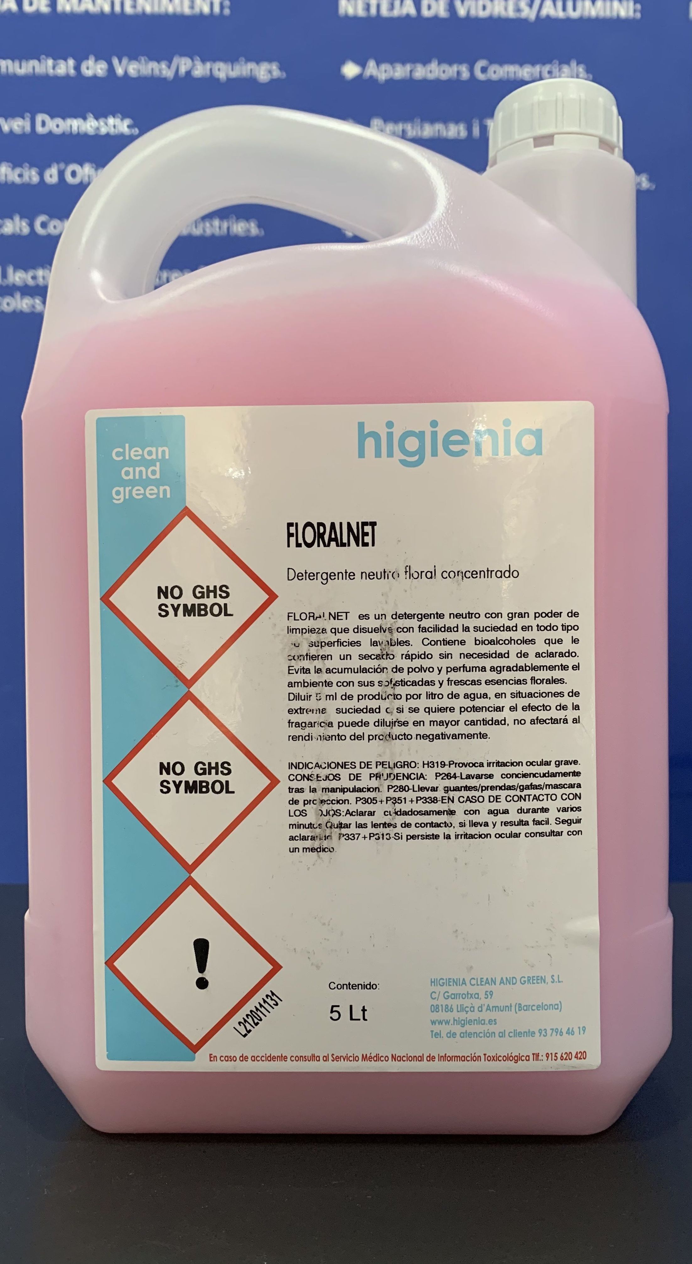 Fregasuelo floralnet 5litros: SERVICIOS Y PRODUCTOS de Neteges Louzado, S.L. Fregasuelo floralnet 5litros: SERVICIOS Y PRODUCTOS de Neteges Louzado, S.L.