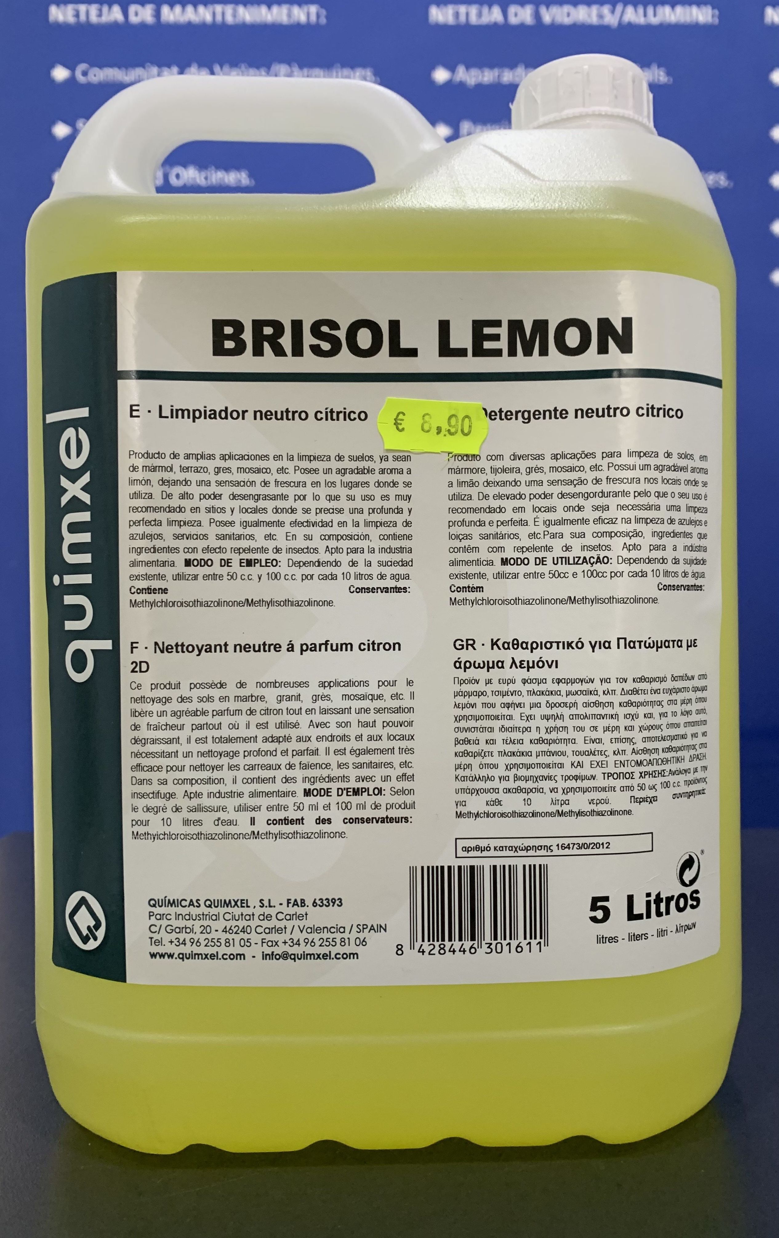 Fregasuelo Brisol lemon: SERVICIOS Y PRODUCTOS de Neteges Louzado, S.L. Fregasuelo Brisol lemon: SERVICIOS Y PRODUCTOS de Neteges Louzado, S.L.