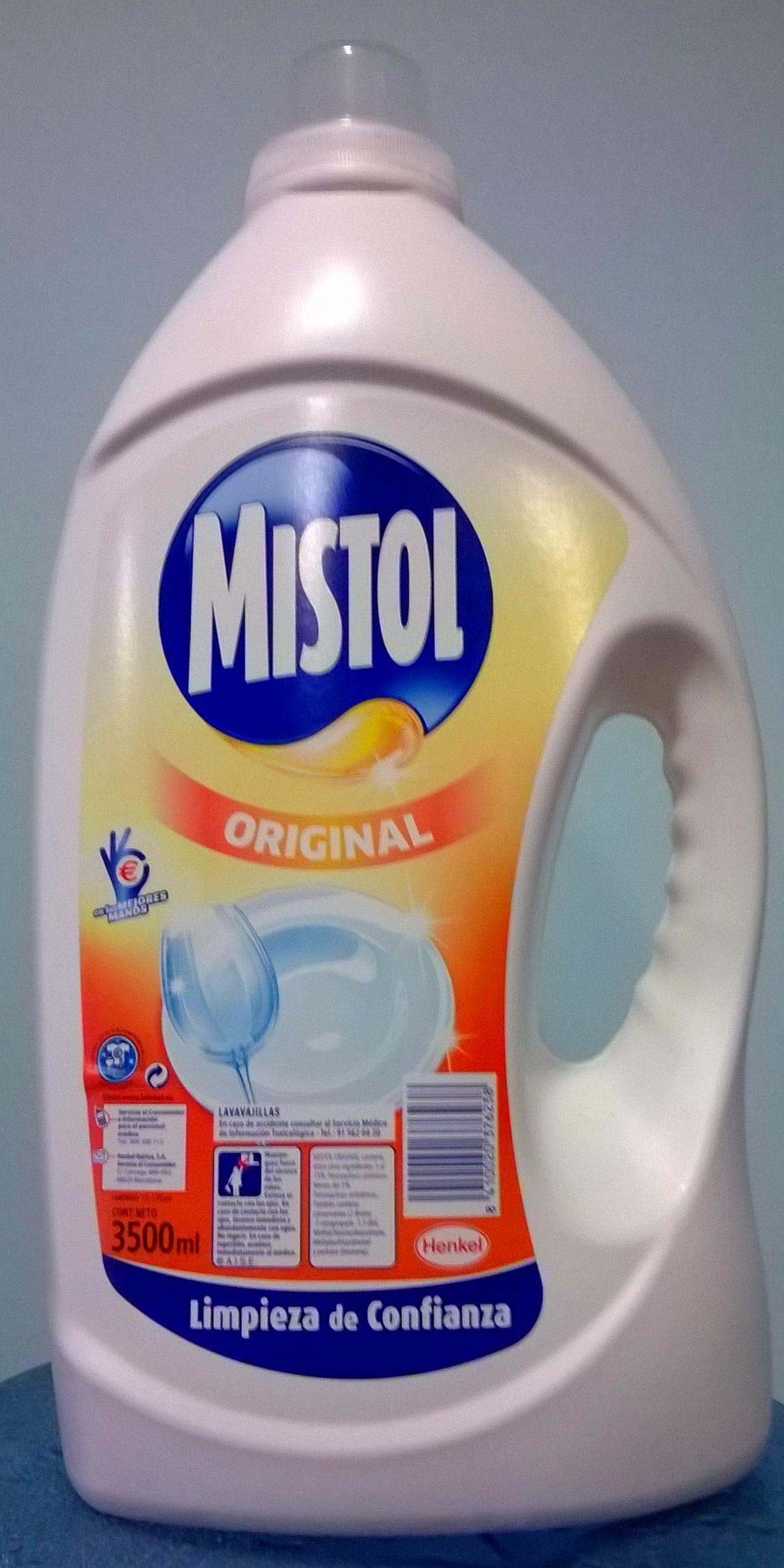 MISTOL Lavavajillas manual 3,5L. : SERVICIOS Y PRODUCTOS de Neteges Louzado, S.L. MISTOL Lavavajillas manual 3,5L. : SERVICIOS Y PRODUCTOS de Neteges Louzado, S.L.