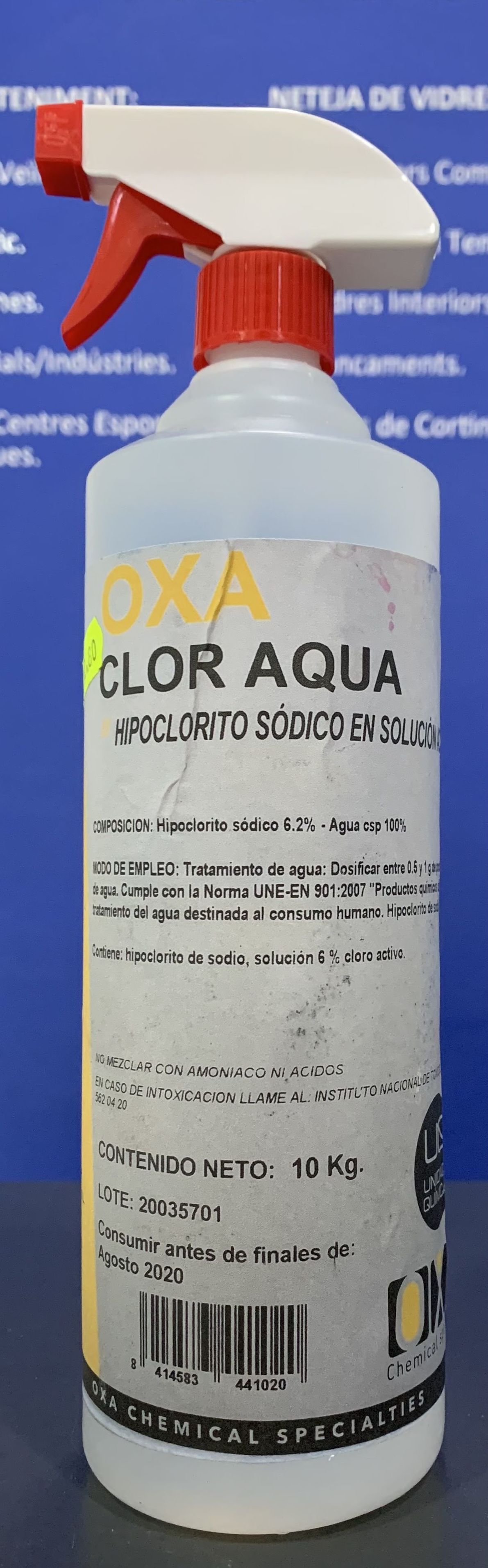 Oxa clor aqua 1 litro: SERVICIOS Y PRODUCTOS de Neteges Louzado, S.L. Oxa clor aqua 1 litro: SERVICIOS Y PRODUCTOS de Neteges Louzado, S.L.