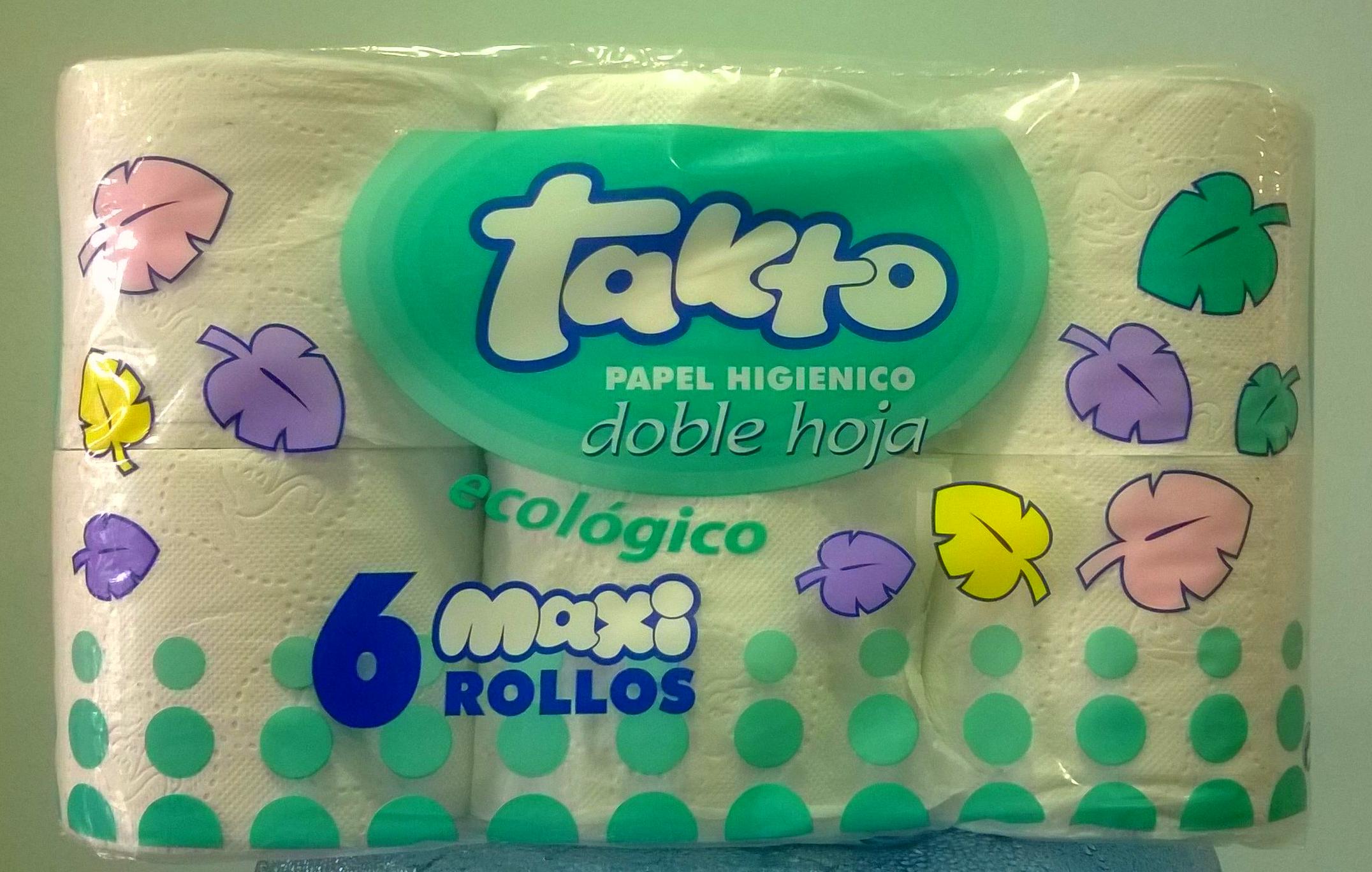 PAPEL WC TAKTO 6 ROLLOS MAXI 2 CAPAS: SERVICIOS Y PRODUCTOS de Neteges Louzado, S.L. PAPEL WC TAKTO 6 ROLLOS MAXI 2 CAPAS: SERVICIOS Y PRODUCTOS de Neteges Louzado, S.L.