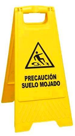 SEÑAL AMARILLA DE PLÁSTICO, SUELO MOJADO : SERVICIOS Y PRODUCTOS de Neteges Louzado, S.L. SEÑAL AMARILLA DE PLÁSTICO, SUELO MOJADO : SERVICIOS Y PRODUCTOS de Neteges Louzado, S.L.