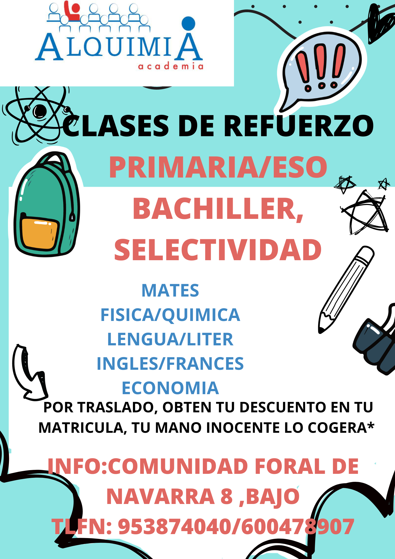 CLASES DE PRIMARIA: NUESTRA OFERTA FORMATIVA de Alquimia