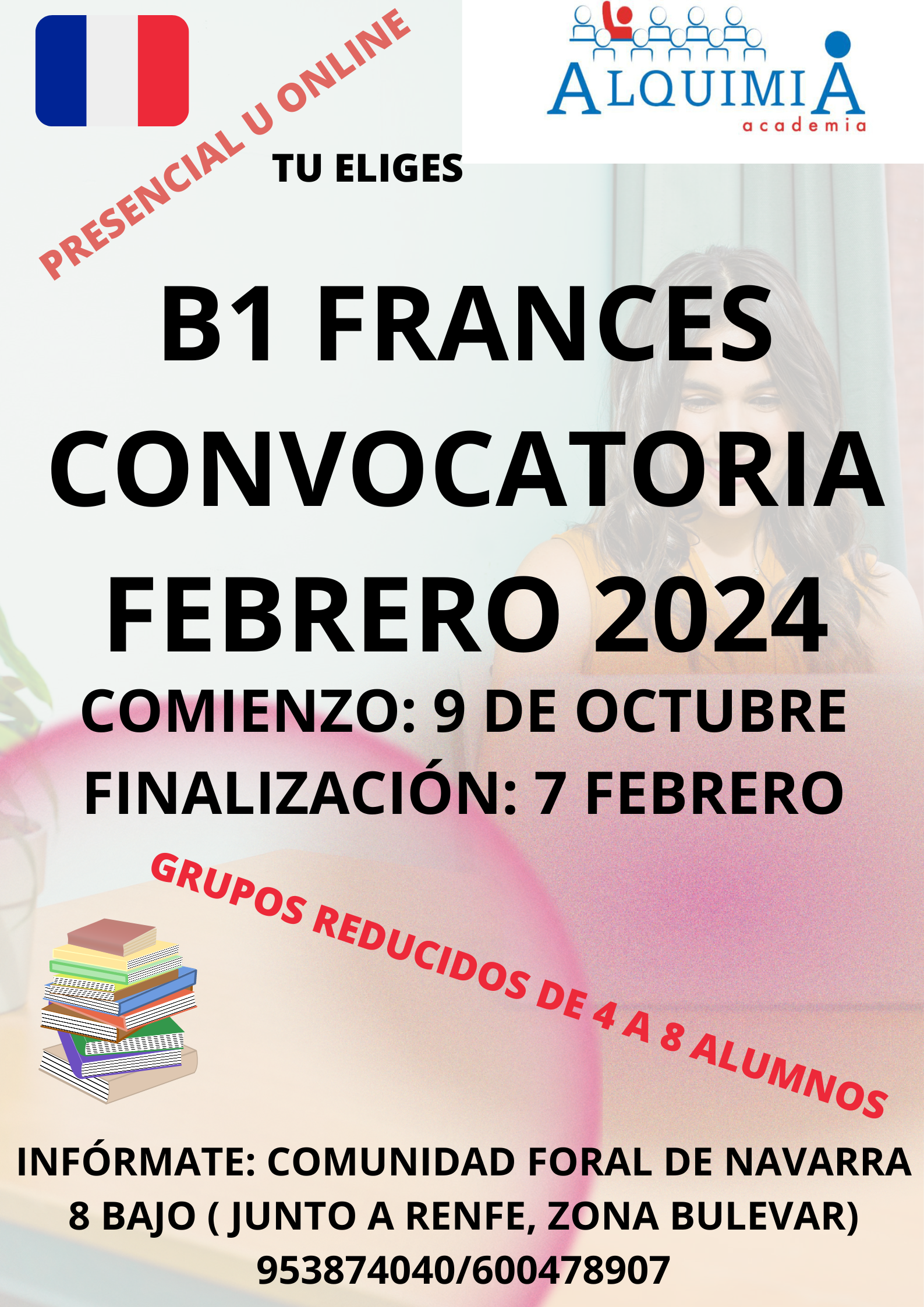 B1 DE FRANCES CONVOCATORIA FEBRERO 2024: NUESTRA OFERTA FORMATIVA de Alquimia