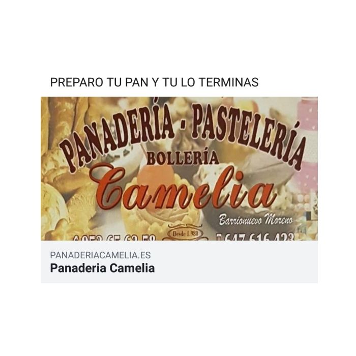 Preparo tu pan y tú lo terminas: Productos de Panadería Camelia Preparo tu pan y tú lo terminas: Productos de Panadería Camelia