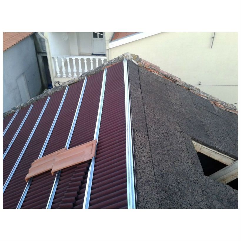 Obra realizada. Aislamiento en cubiertas Obra realizada. Aislamiento en cubiertas