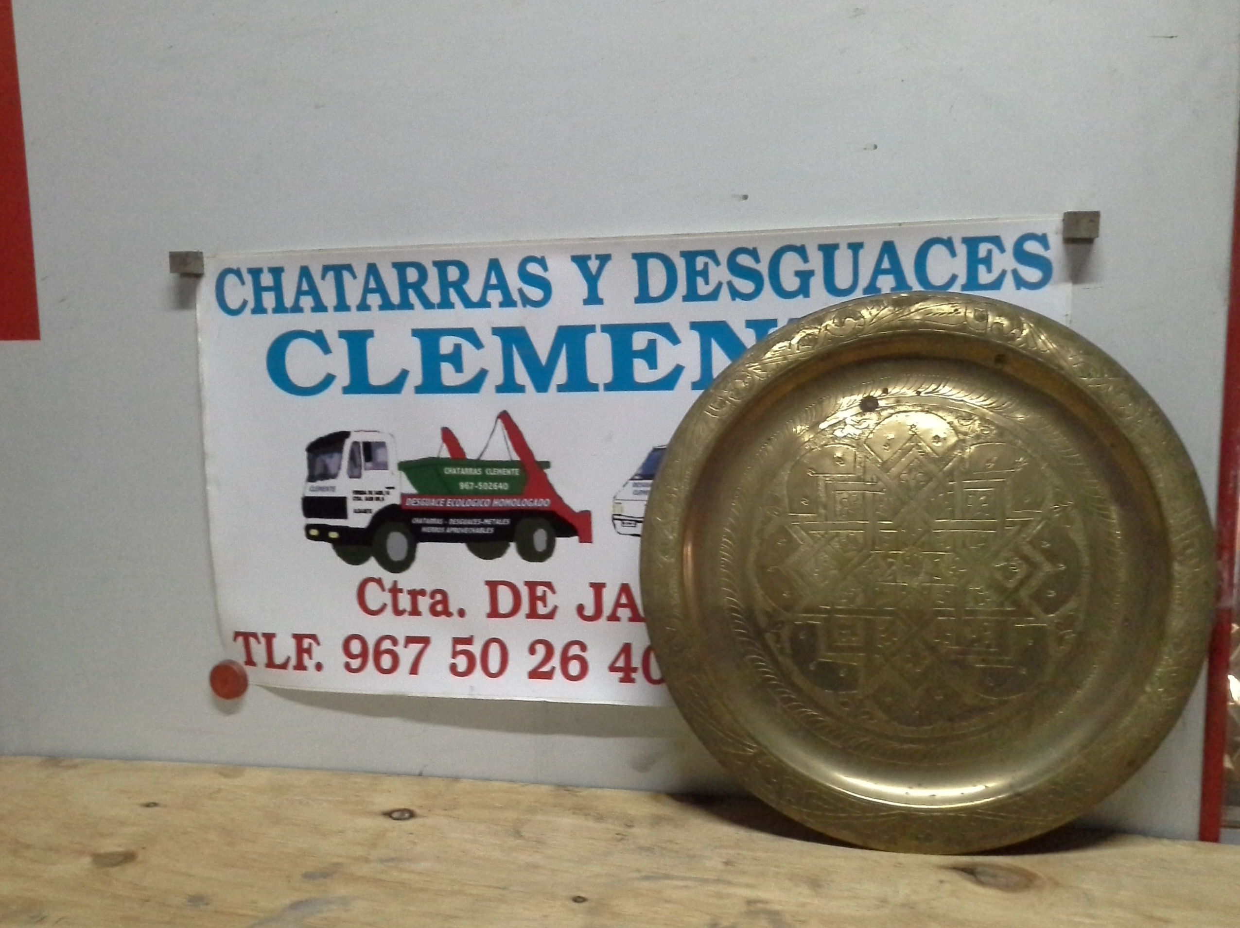 plato decorativo de laton plato decorativo de laton