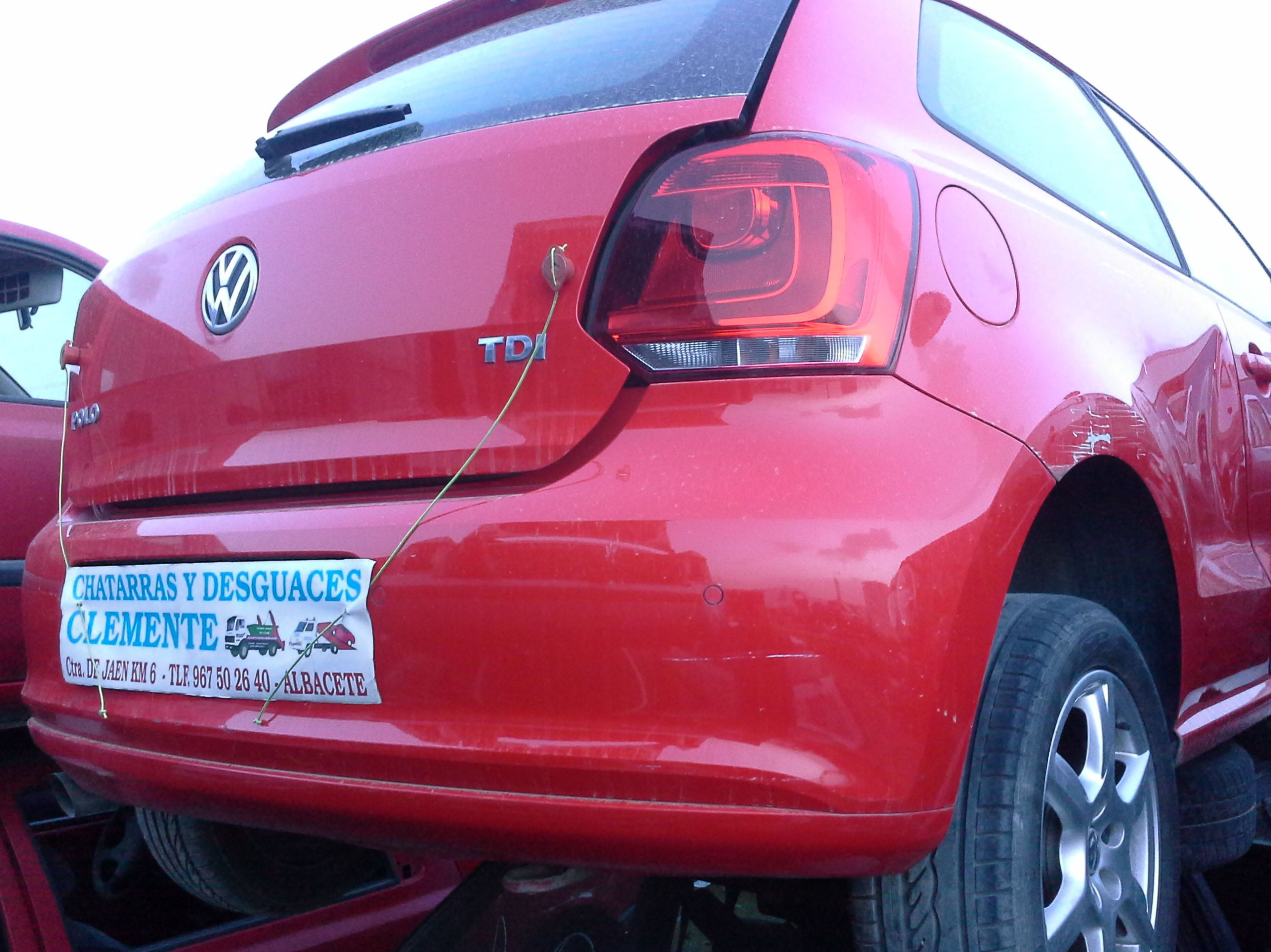 volkswagen polo 2009 para desguace en chatarras clemente de Albacete volkswagen polo 2009 para desguace en chatarras clemente de Albacete