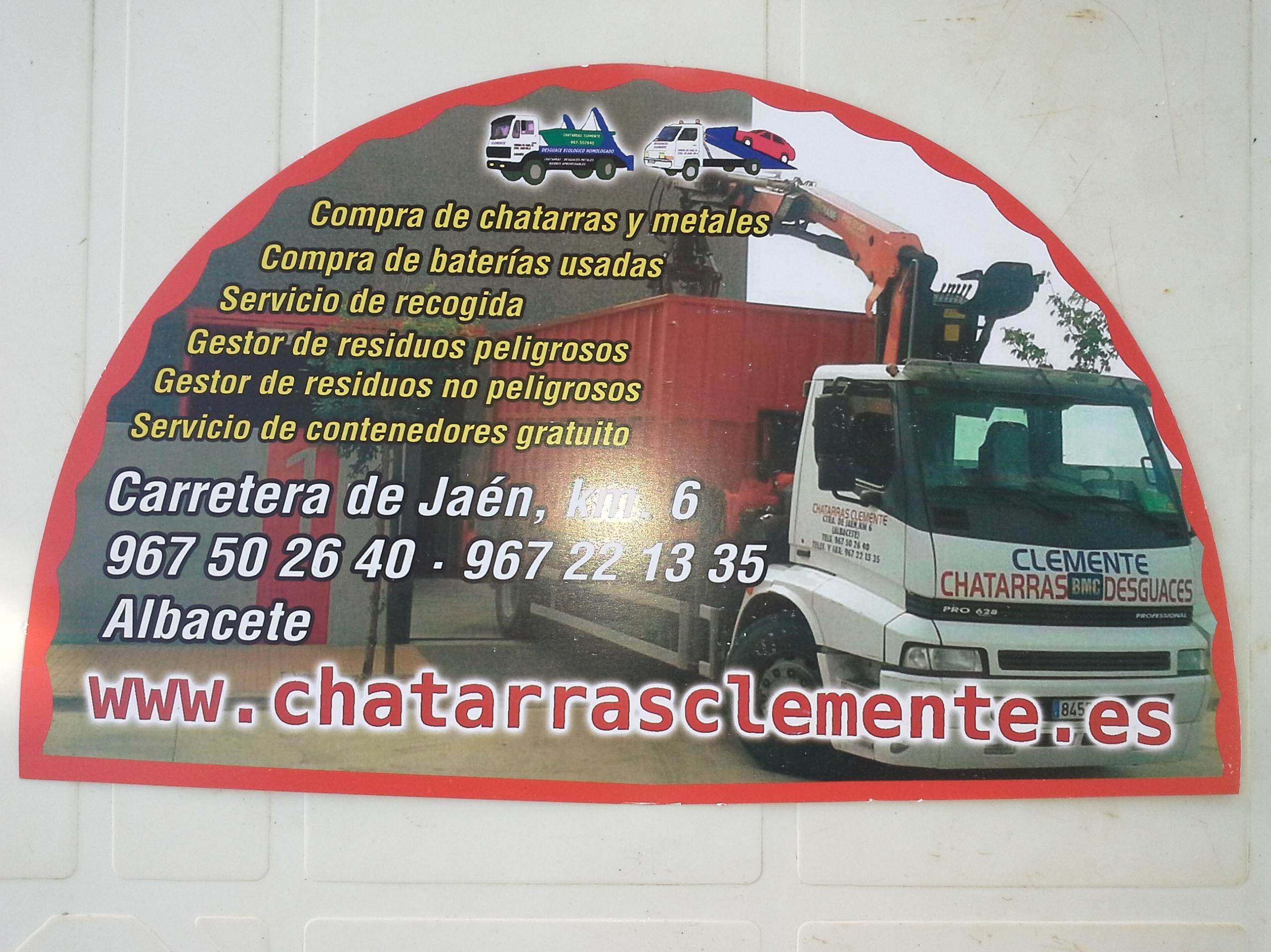 Abanicos repartidos por Chatarras Clemente en la feria de Albacete 2014