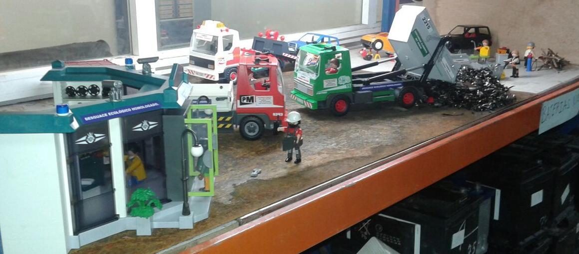 Exposicion Playmobil en Albacete. Desguaces Clemente