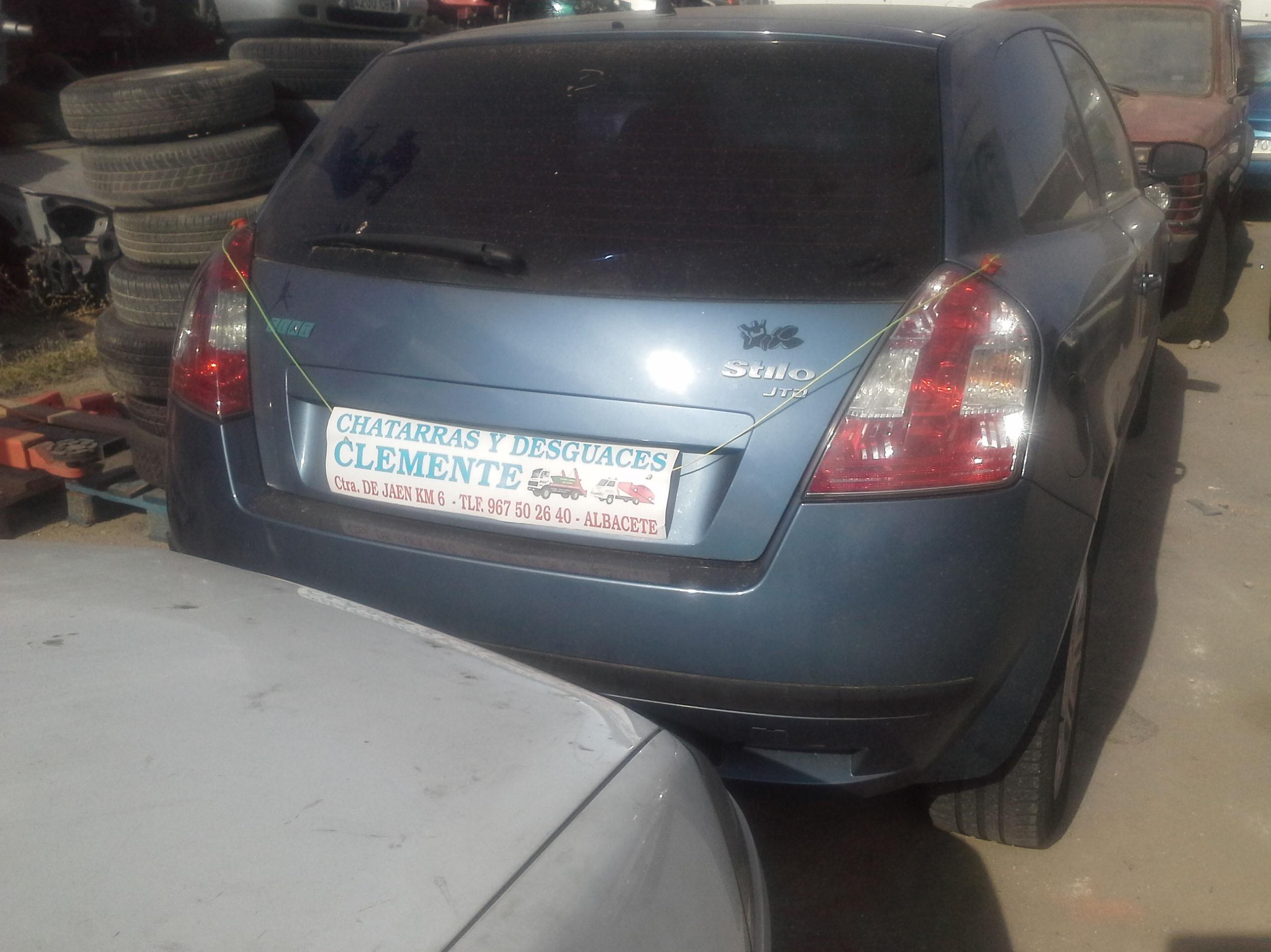 Fiat stylo pada desguace albacete. Desguaces Clemente Fiat stylo pada desguace albacete. Desguaces Clemente