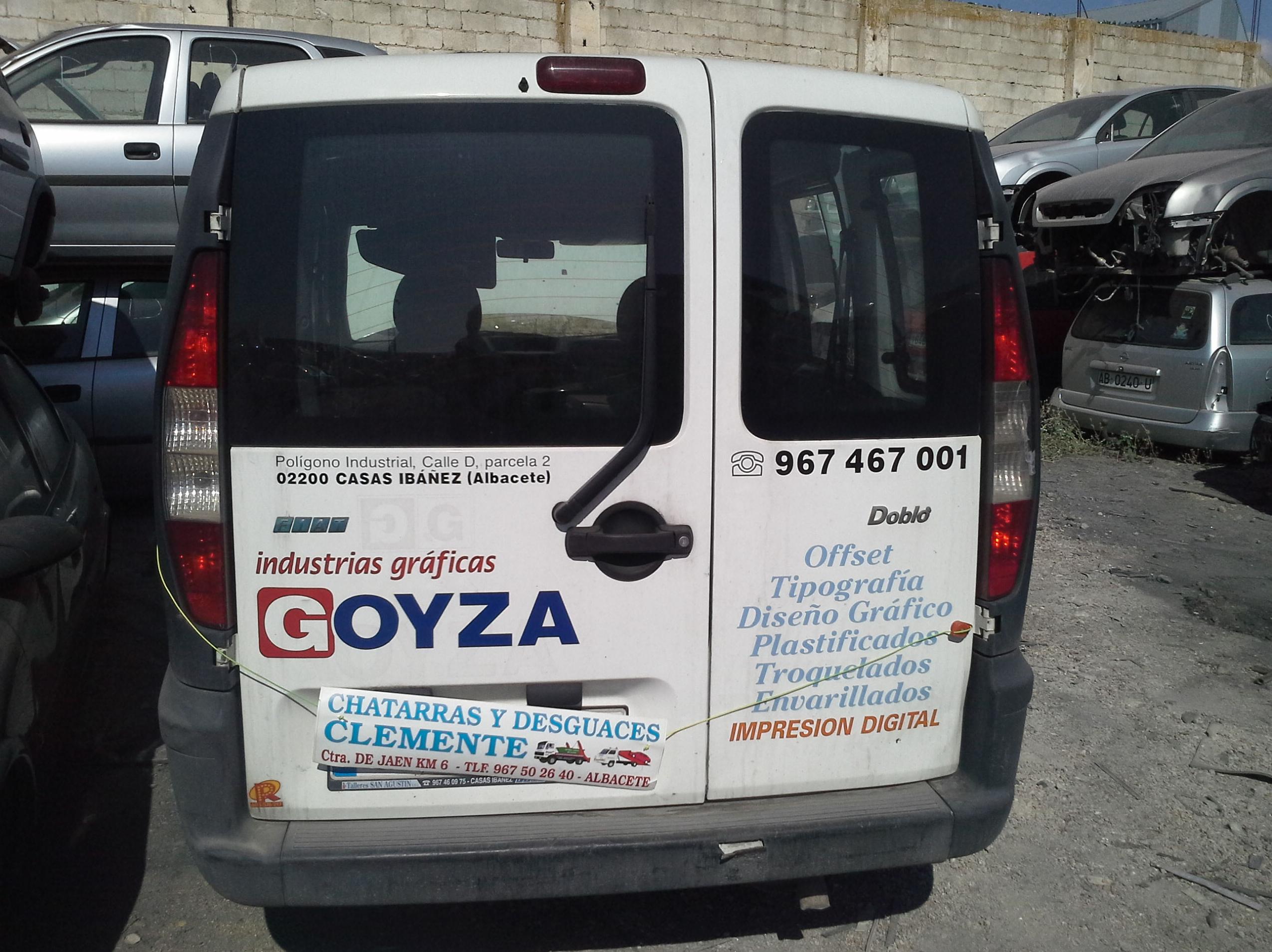 Fiat Doblo en Desguaces Clemente de Albacete Fiat Doblo en Desguaces Clemente de Albacete