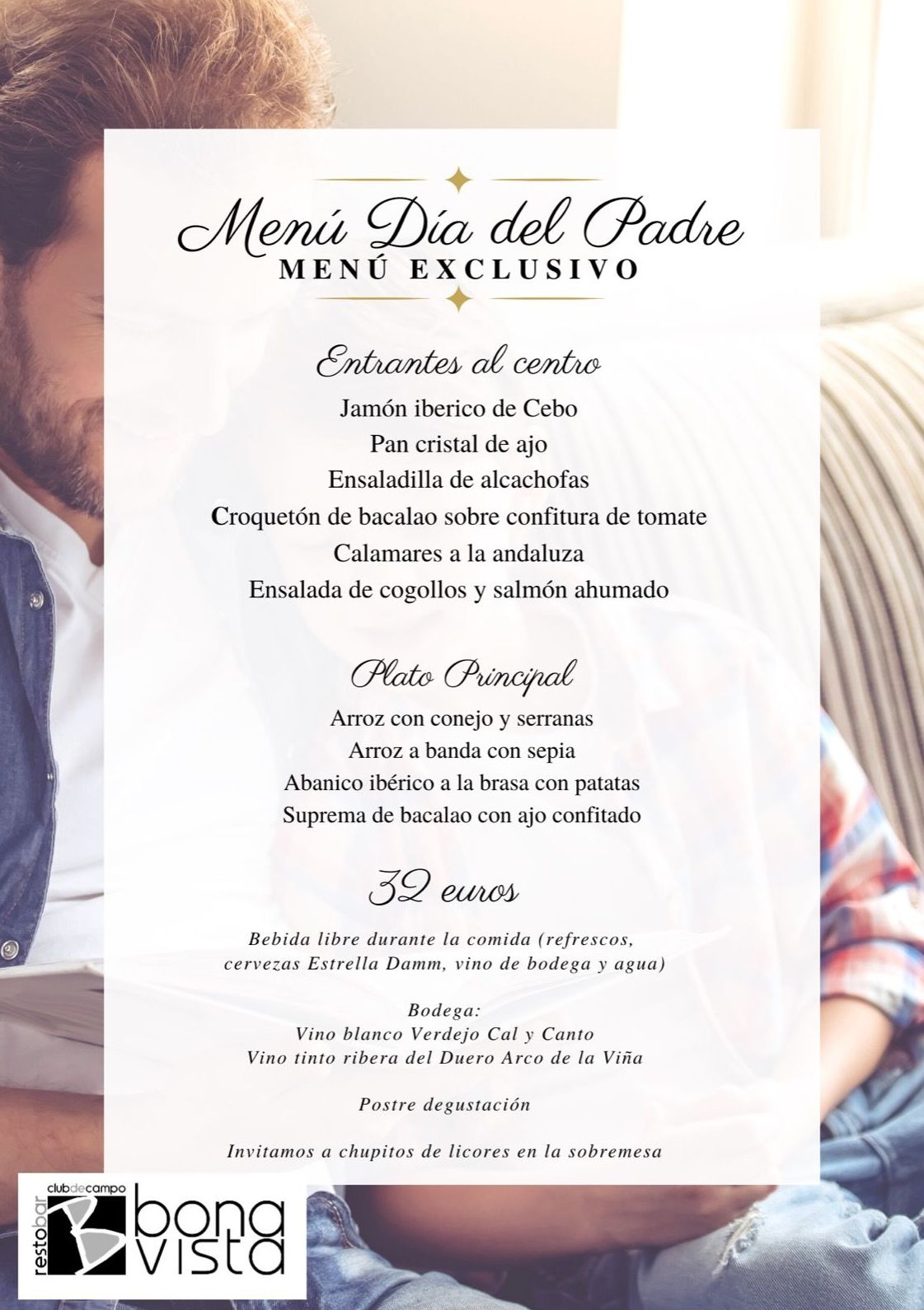Menú dia del Padre Menú dia del Padre