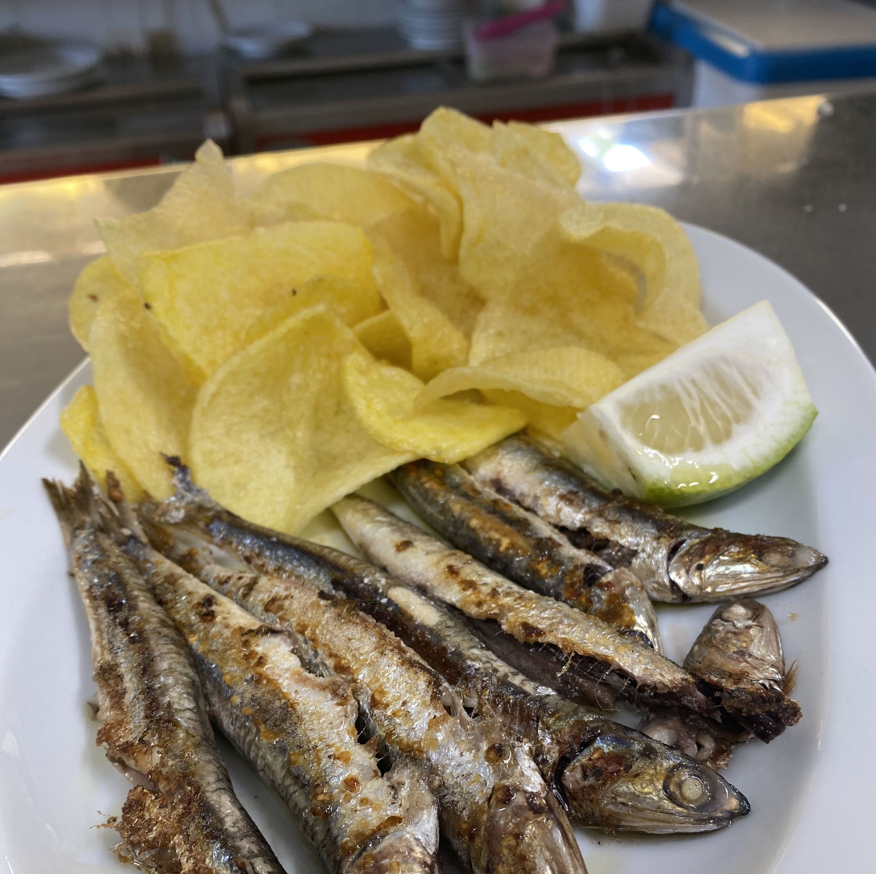 Boquerones a la plancha Boquerones a la plancha