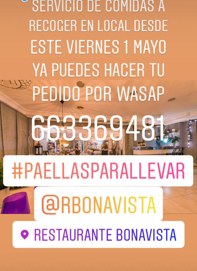 Recogida de comidas para llevar: de Restaurante Bonavista Recogida de comidas para llevar: de Restaurante Bonavista