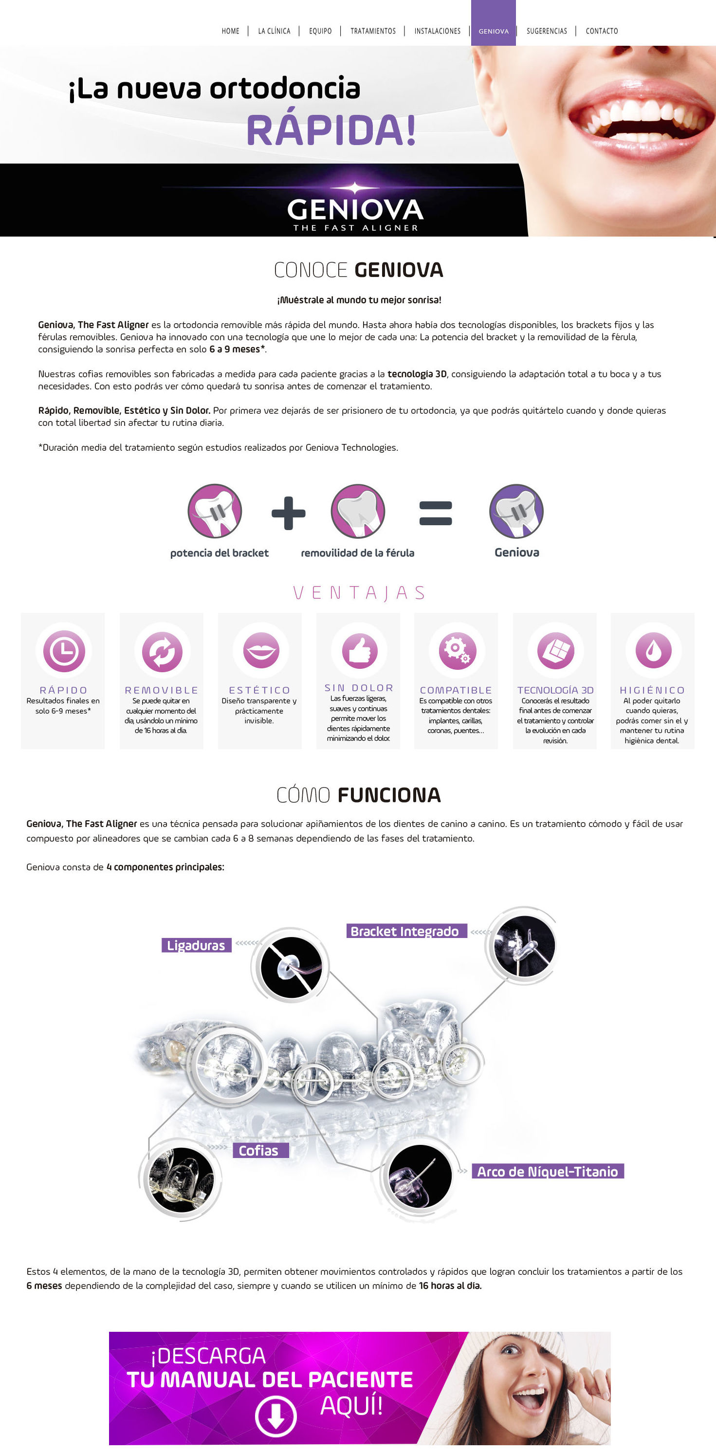 ORTODONCIA RAPIDA GENIOVA: Tratamientos de Clínica Dental Dra. Ana Lucía ORTODONCIA RAPIDA GENIOVA: Tratamientos de Clínica Dental Dra. Ana Lucía