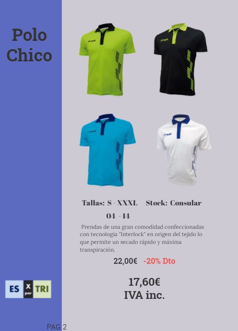 CATÁLOGO ROPA DE PADEL/TENIS: de ES X TRI CATÁLOGO ROPA DE PADEL/TENIS: de ES X TRI