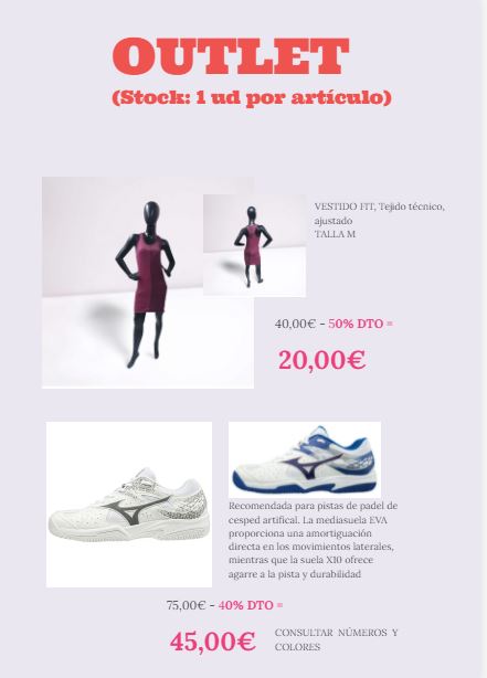 OUTLET PADEL/TENIS: de ES X TRI OUTLET PADEL/TENIS: de ES X TRI