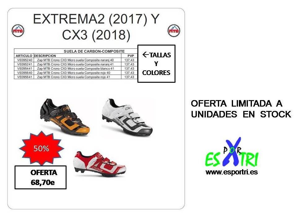 OFERTA ZAPATILLAS DE CICLISMO (ROAD, MTB, SPINNING): de ES POR TRI OFERTA ZAPATILLAS DE CICLISMO (ROAD, MTB, SPINNING): de ES POR TRI