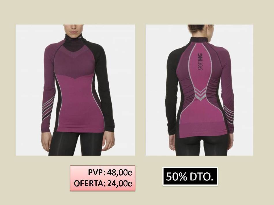 CAMISETA TERMICA CUELLO ALTO, CHICA: de ES POR TRI CAMISETA TERMICA CUELLO ALTO, CHICA: de ES POR TRI