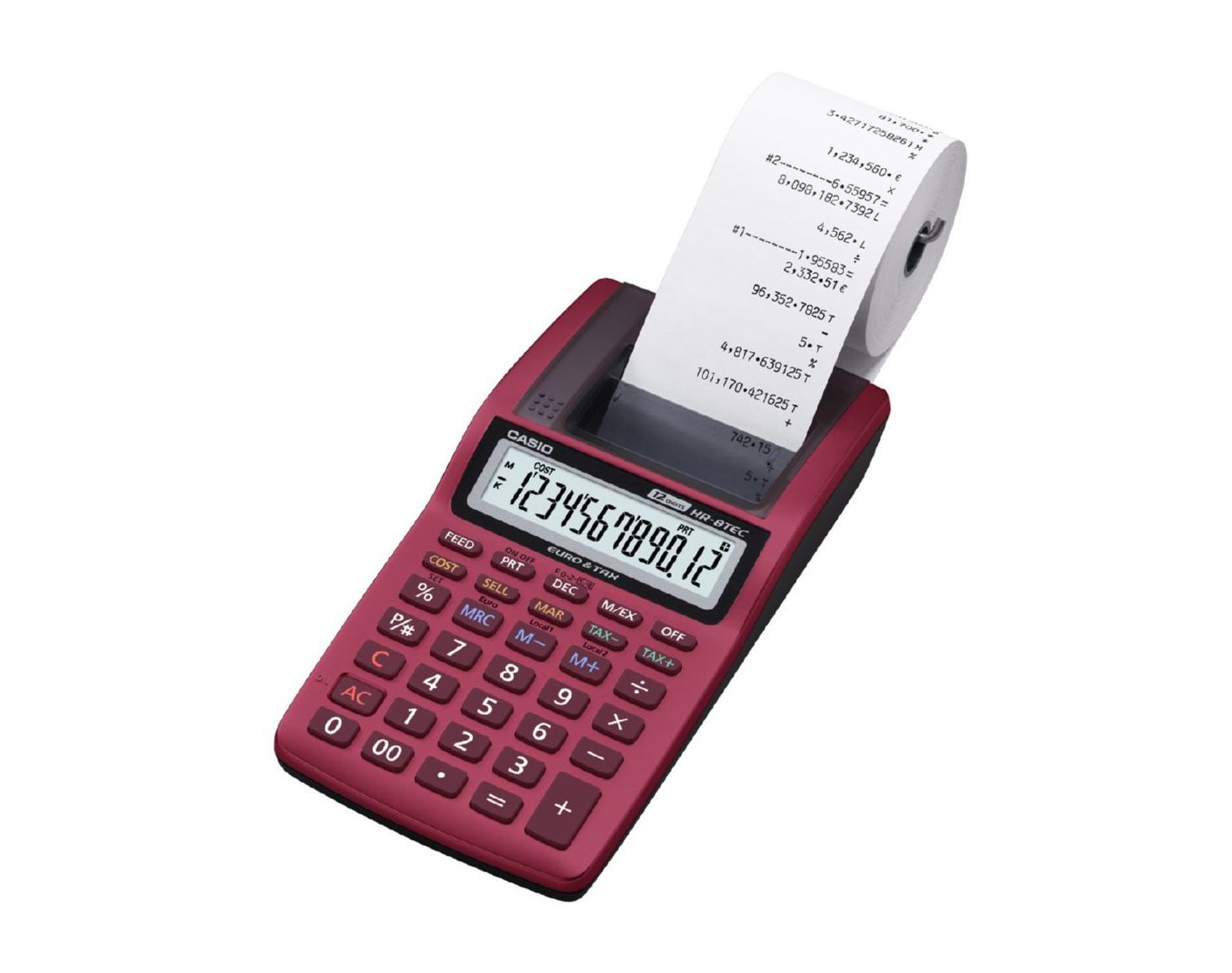 CASIO HR-8TEC ROJA CASIO HR-8TEC ROJA