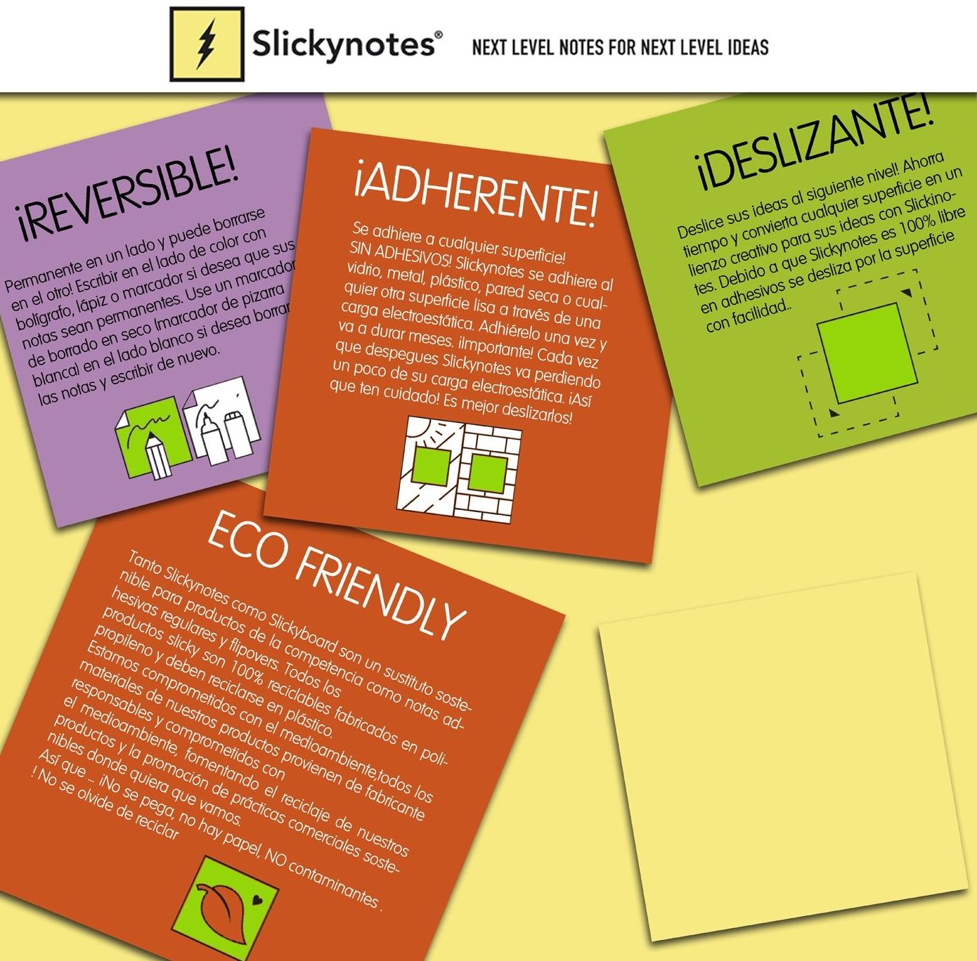 Slickynotes: Productos y Servicios de Rosan Slickynotes: Productos y Servicios de Rosan