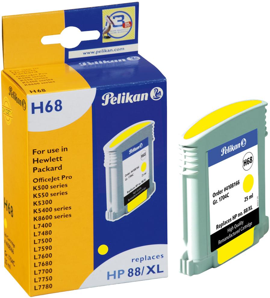 Cartucho HP88XL Amarillo PELIKAN Gr.1704C Cartucho HP88XL Amarillo PELIKAN Gr.1704C