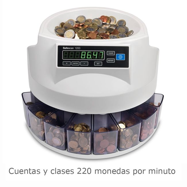 CONTADOR DE MONEDAS SAFESCAN SS1200 CONTADOR DE MONEDAS SAFESCAN SS1200