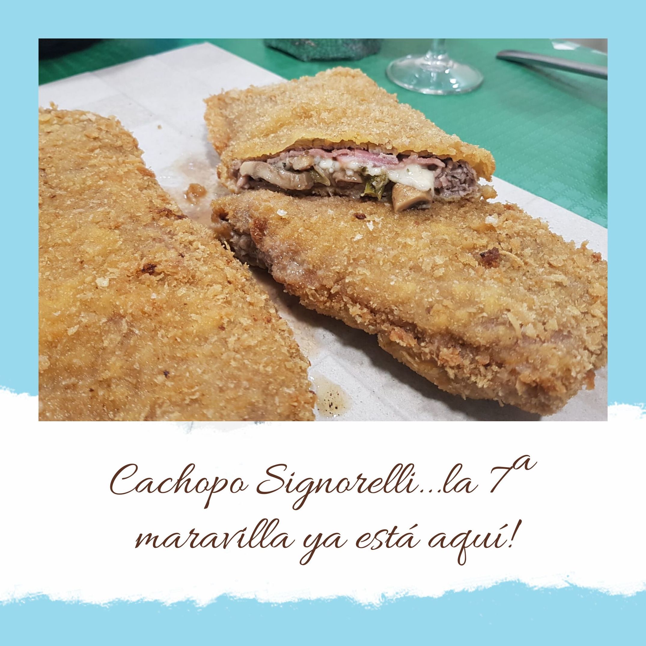 Cachopo Signorelli: Nuestros platos de La Cantina Sixtina Cachopo Signorelli: Nuestros platos de La Cantina Sixtina