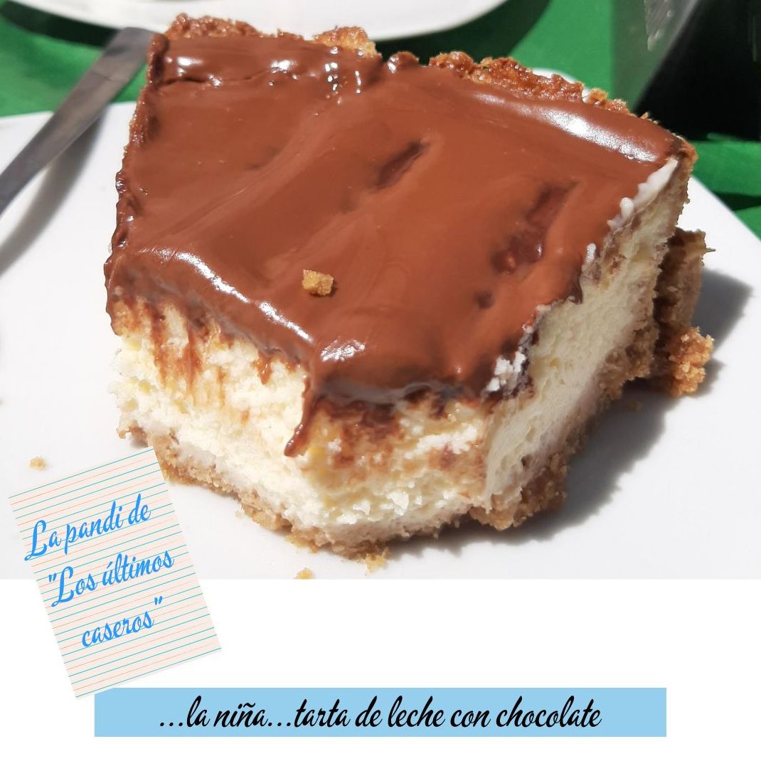 Tarta de leche con chocolate Tarta de leche con chocolate