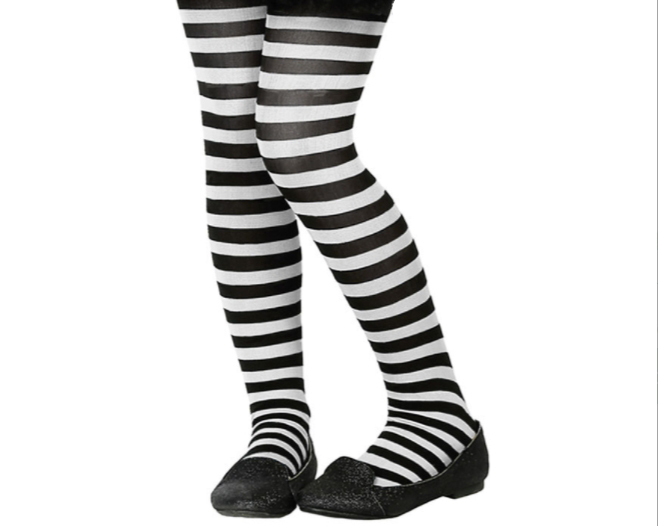 Pantys rayas blanco/negro infantiles Pantys rayas blanco/negro infantiles