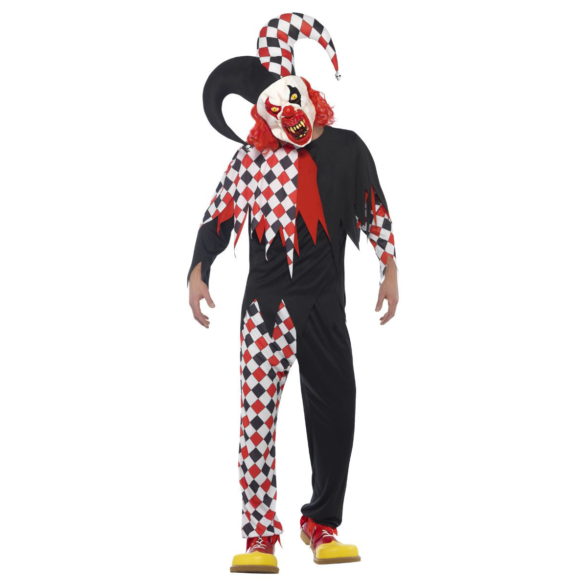 Disfraz payaso arlequín siniestro hombre Disfraz payaso arlequín siniestro hombre