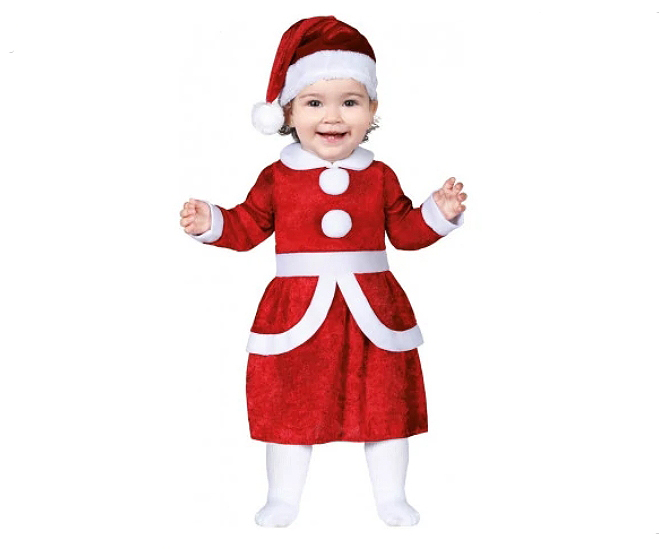 Disfraz Mamá Noel bebé Disfraz Mamá Noel bebé