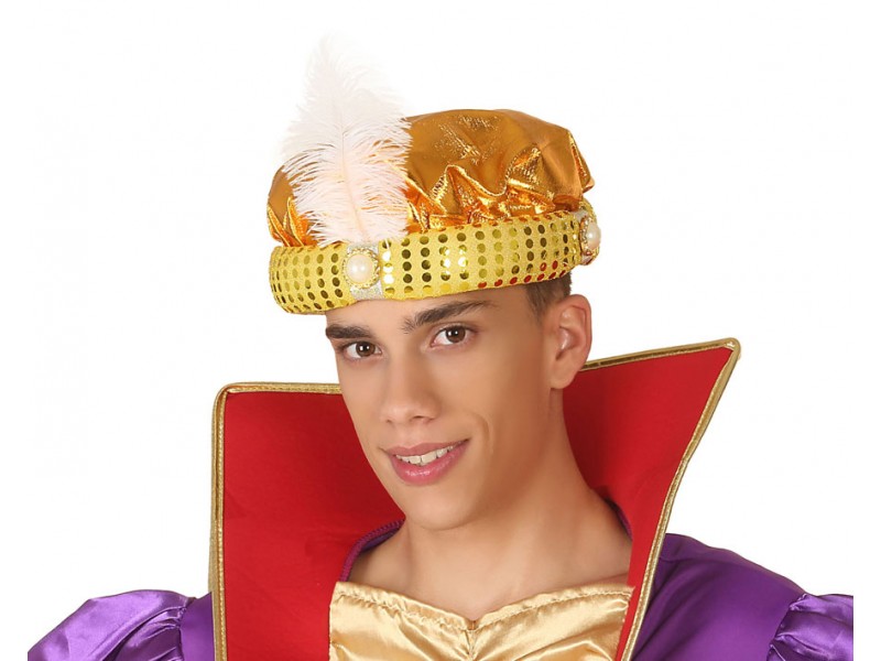Gorro turbante dorado Gorro turbante dorado