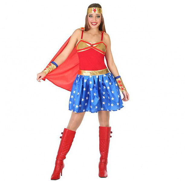 Disfraz superheroína Wonder adulto Disfraz superheroína Wonder adulto