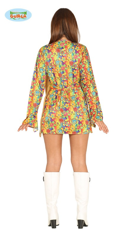 Disfraz hippie mujer chaleco (espalda) Disfraz hippie mujer chaleco (espalda)