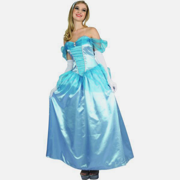 Disfraz princesa azul lujo adulto Disfraz princesa azul lujo adulto
