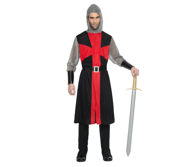 Disfraz cruzado medieval negro hombre Disfraz cruzado medieval negro hombre