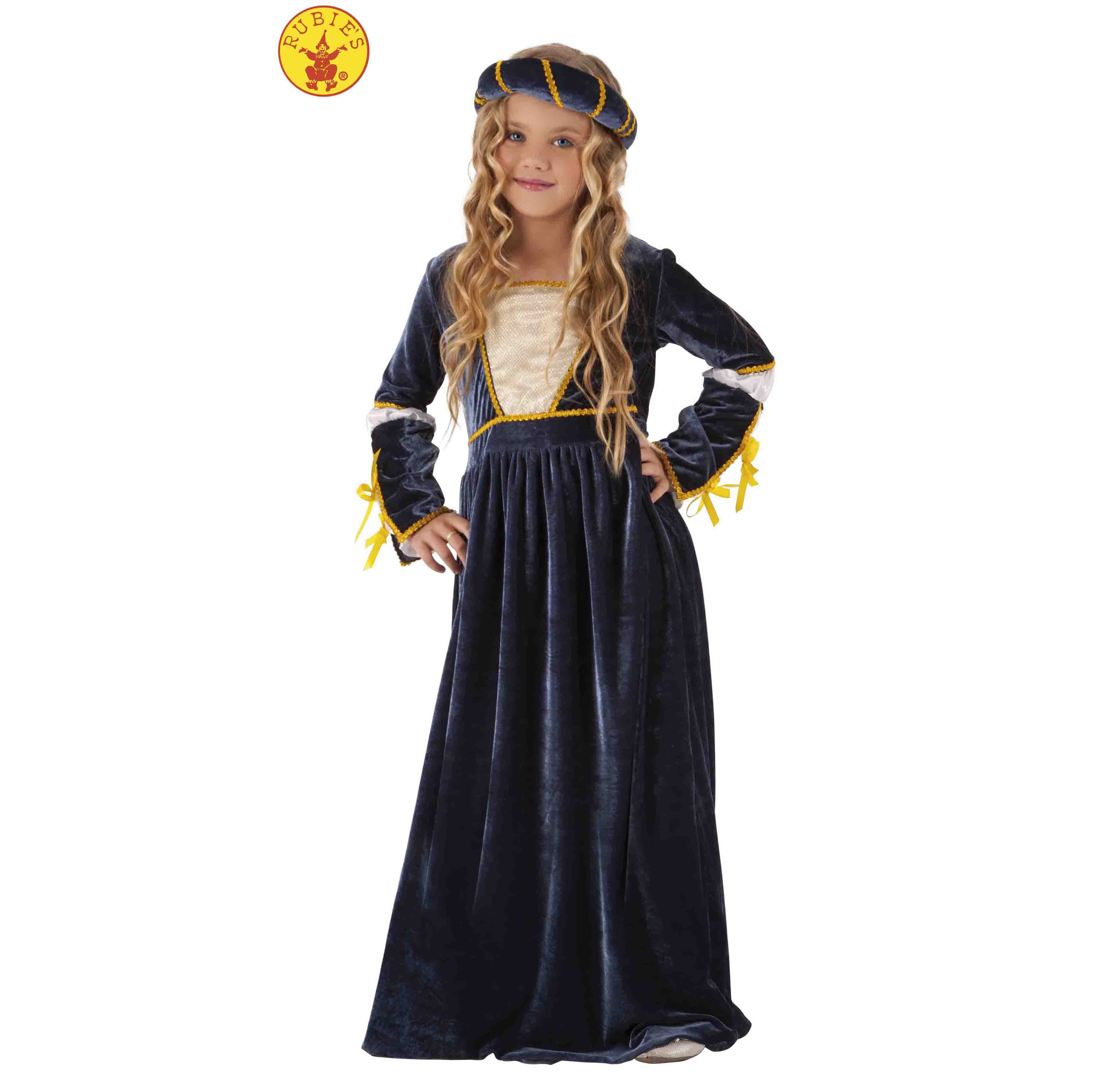 Disfraz medieval Julieta infantil Disfraz medieval Julieta infantil